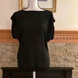 Zara Basic‎ Semi Sheer Banded Bottom Top Size XS 🌺